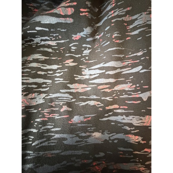 Lena Gabrielle Womens Pull On Pants Black Red Camo Stretch Straight Leg 12 - Picture 3 of 5